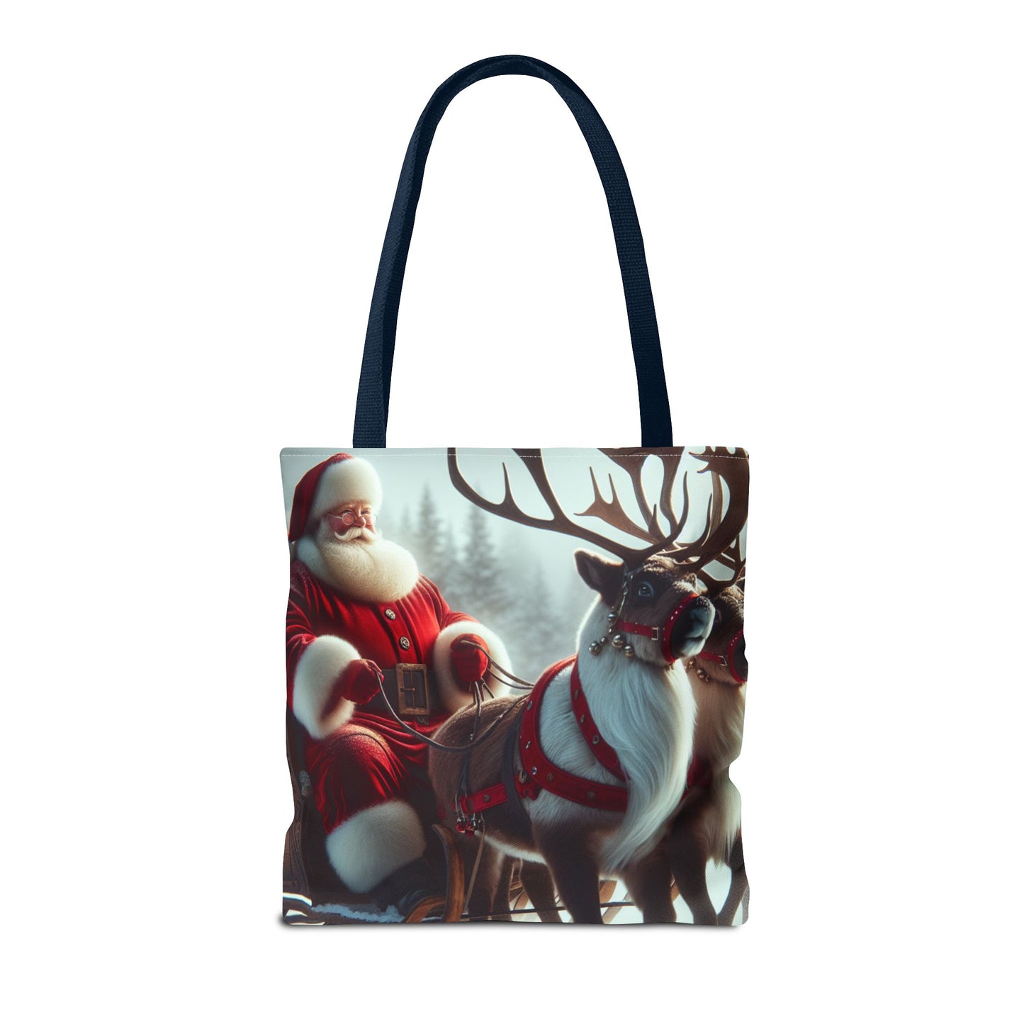 Tote Bag (AOP) (Santa/Reindeer)
