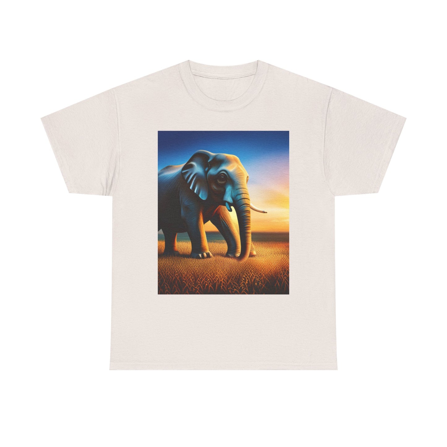 Unisex Heavy Cotton Tee (Elephant)