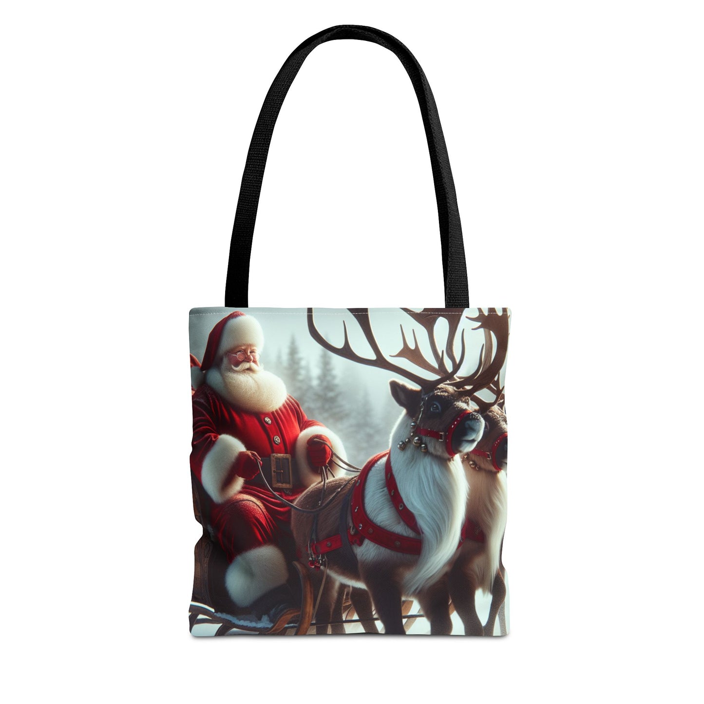 Tote Bag (AOP) (Santa/Reindeer)