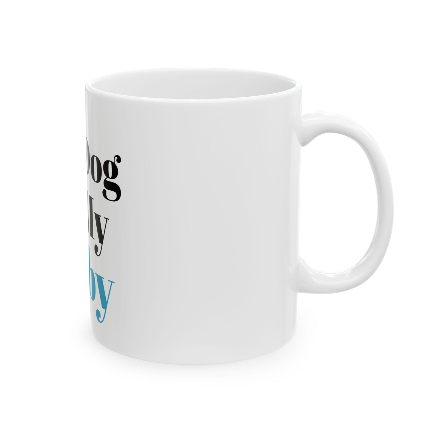 Ceramic Mug, 11oz (Dog Blue)