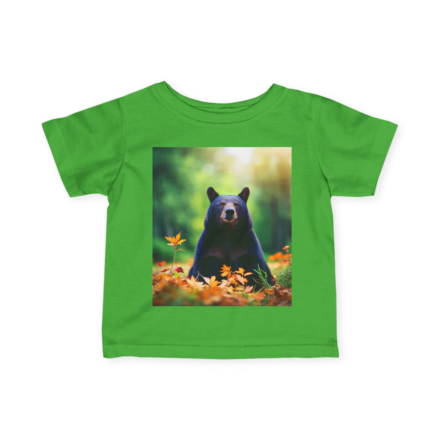 Infant Fine Jersey Tee (Black Bear)