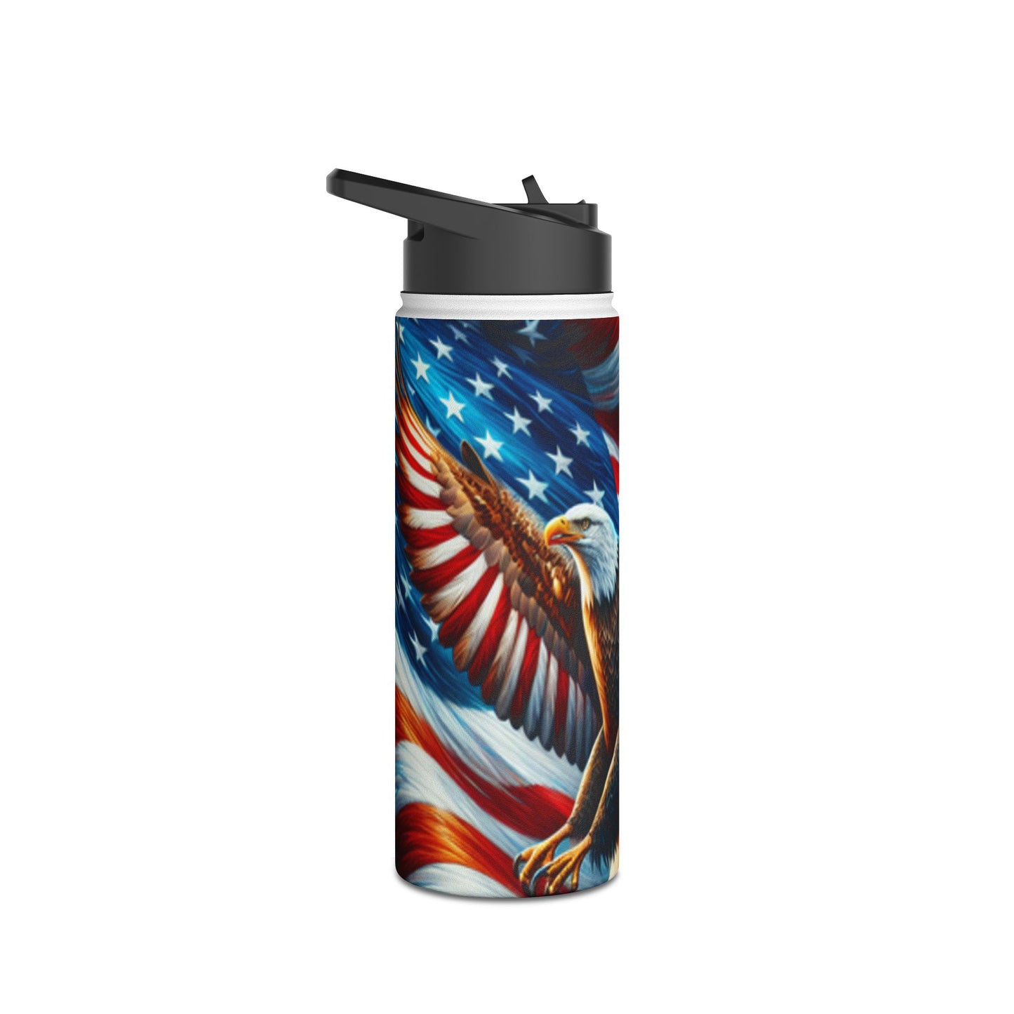 Stainless Steel Water Bottle, Standard Lid (Eagle)