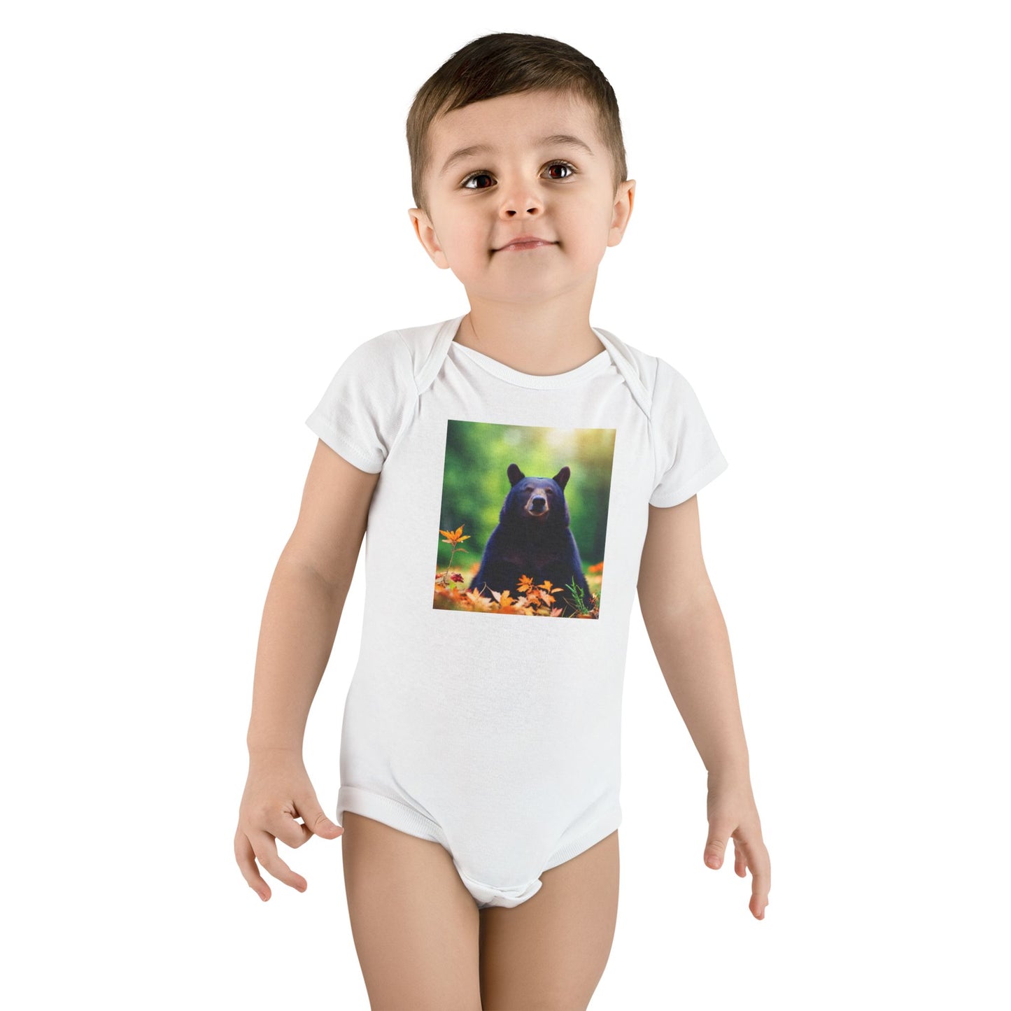 Baby Short Sleeve Onesie® (Black Bear)