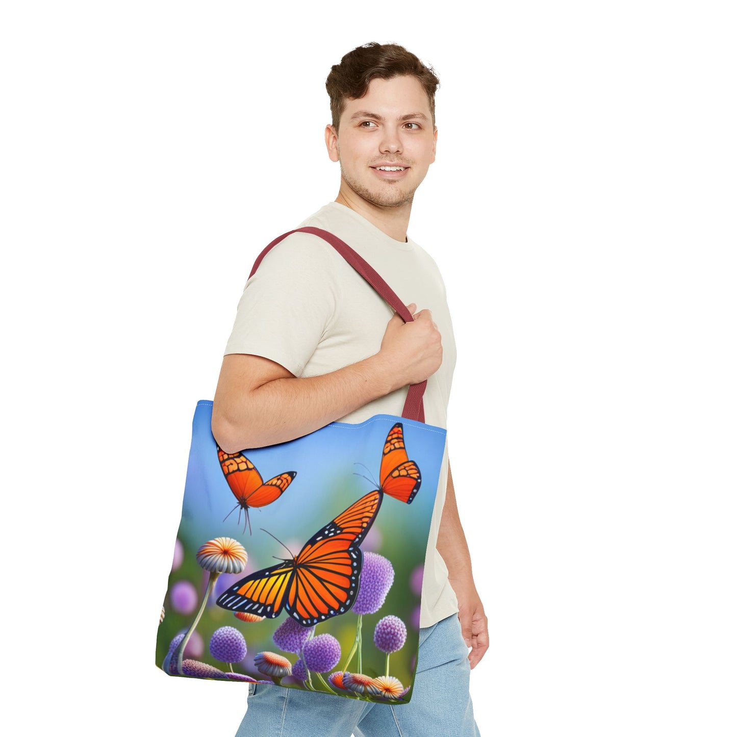 Tote Bag (AOP) (Butterflies)