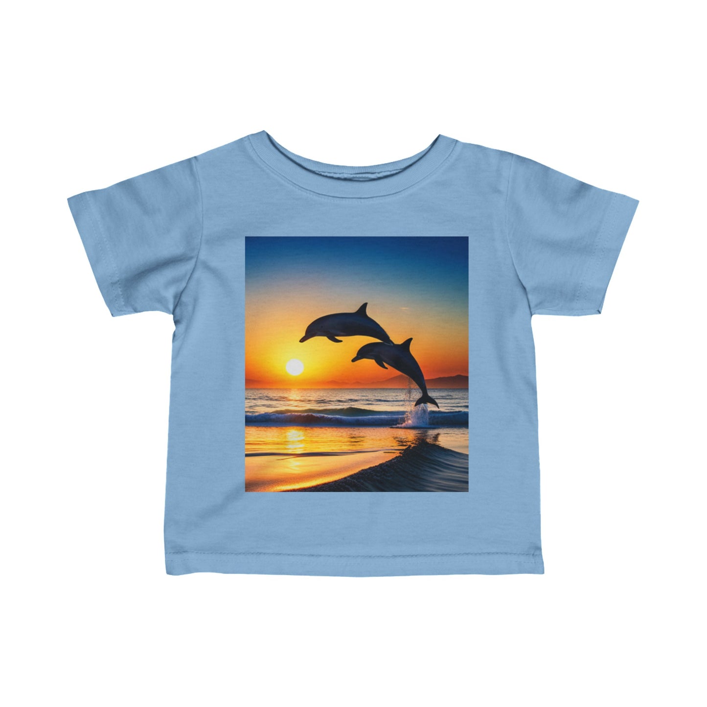 Infant Fine Jersey Tee (Dolphins)