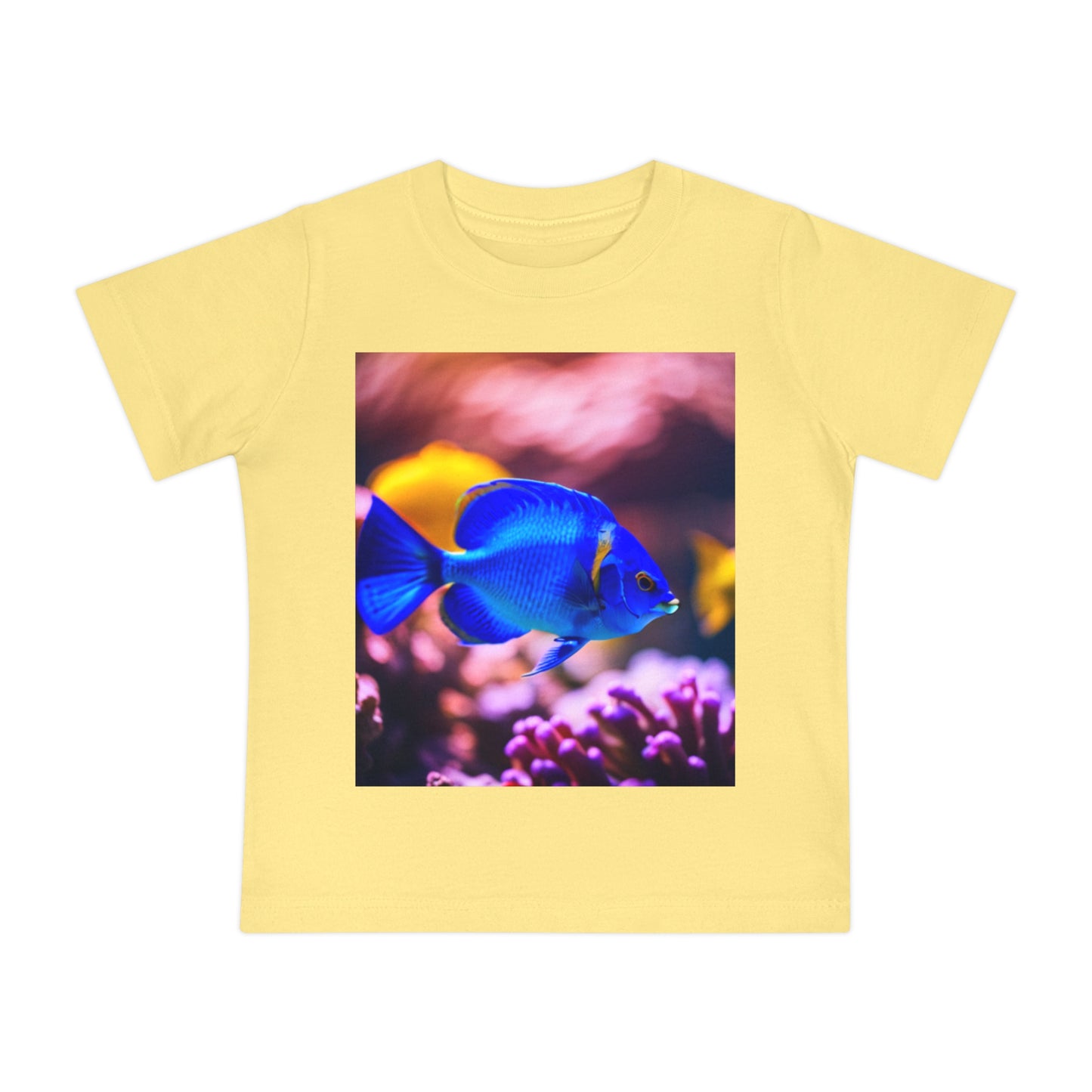 Baby Short Sleeve T-Shirt (Blue Fish)