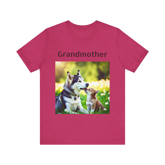 Unisex Jersey Short Sleeve Tee (Grandmother Dog/pup)