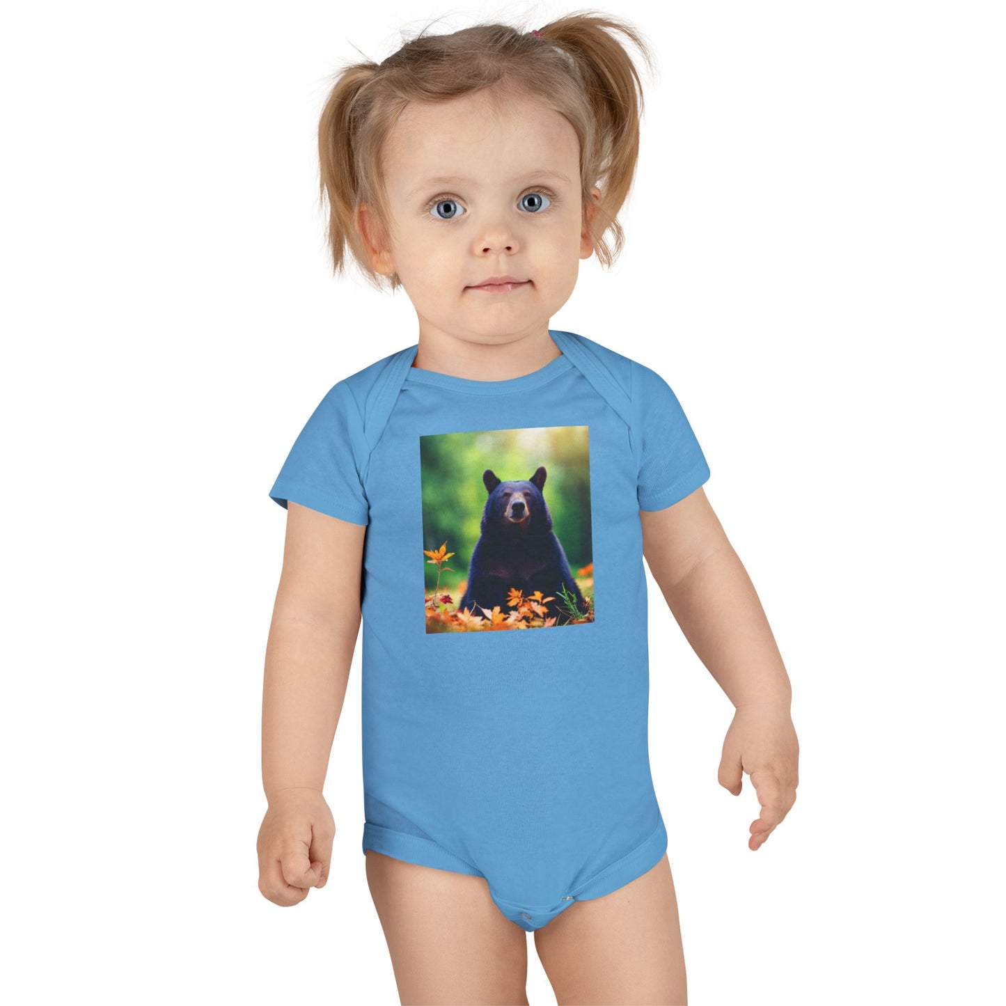 Baby Short Sleeve Onesie® (Black Bear)