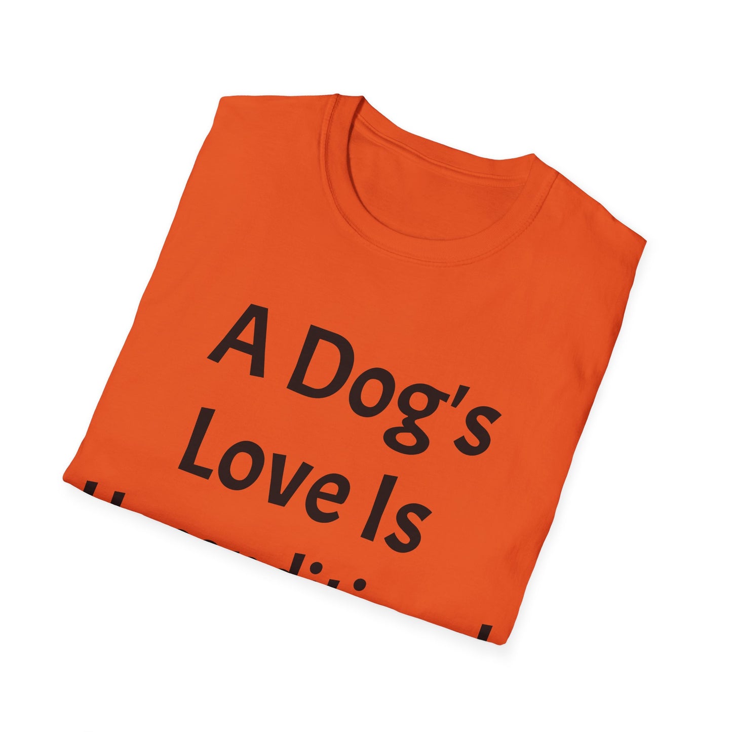 Unisex Softstyle T-Shirt (Dog's Love)