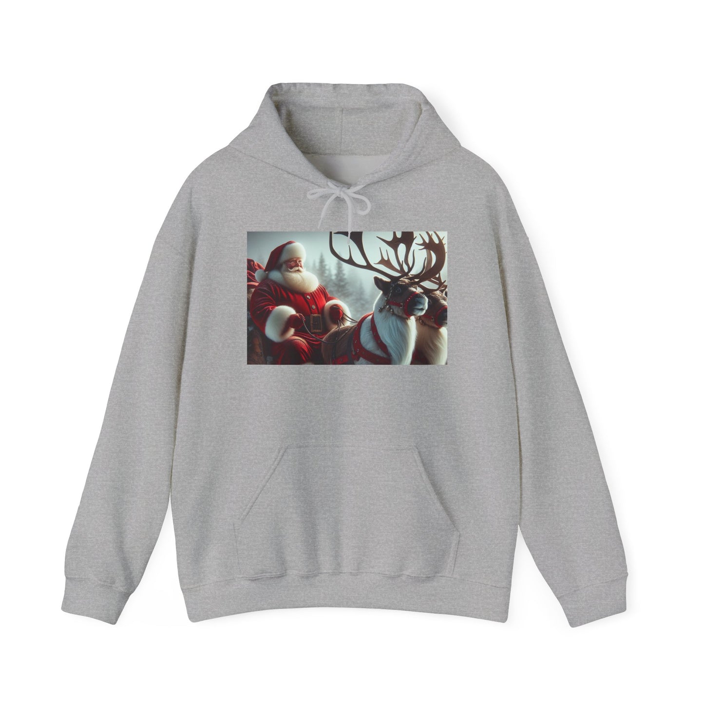 Unisex Heavy Blend™ Hooded Sweatshirt (Santa/Reindeer)