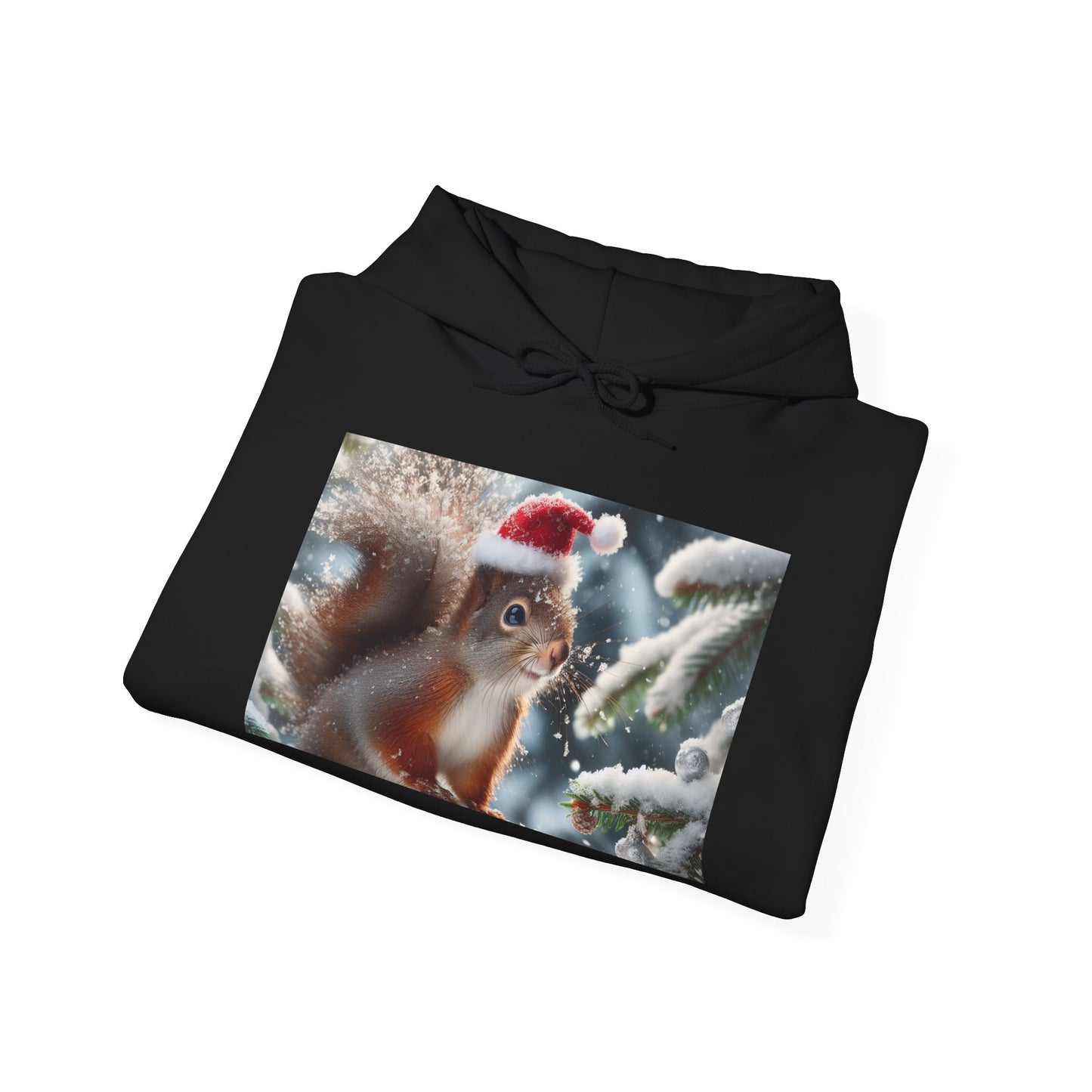 Unisex Heavy Blend™ Hooded Sweatshirt (Santa Squirrel)