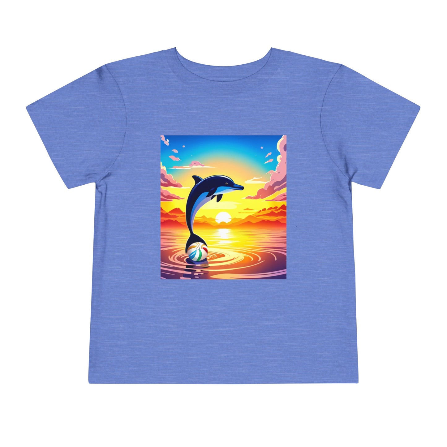 Toddler Short Sleeve Tee (Dolphin Beach Ball)