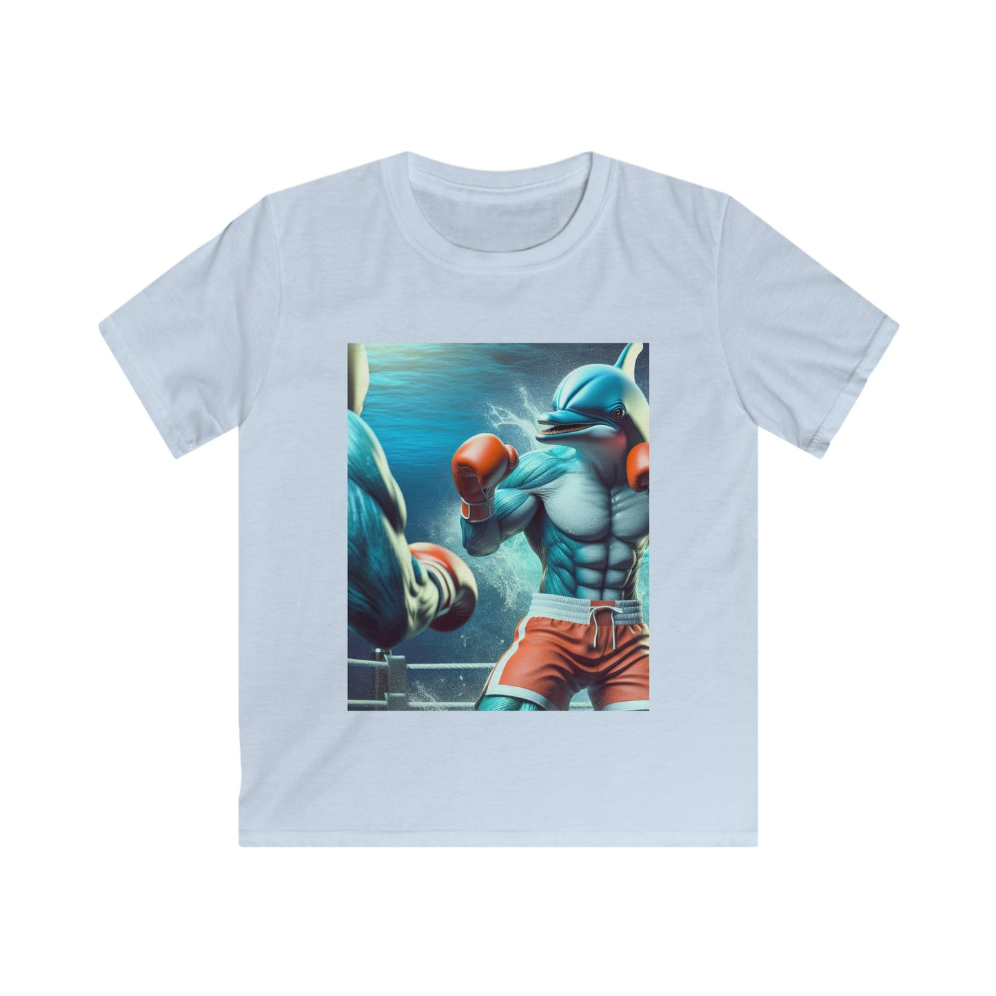 Kids Softstyle Tee (Boxing Dolphin)