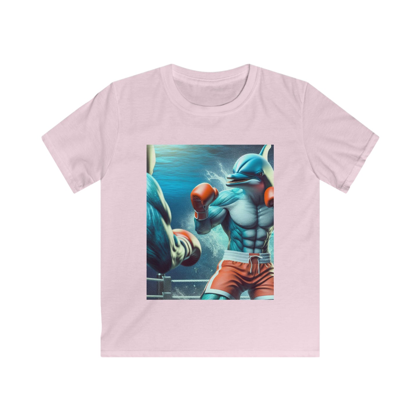 Kids Softstyle Tee (Boxing Dolphin)