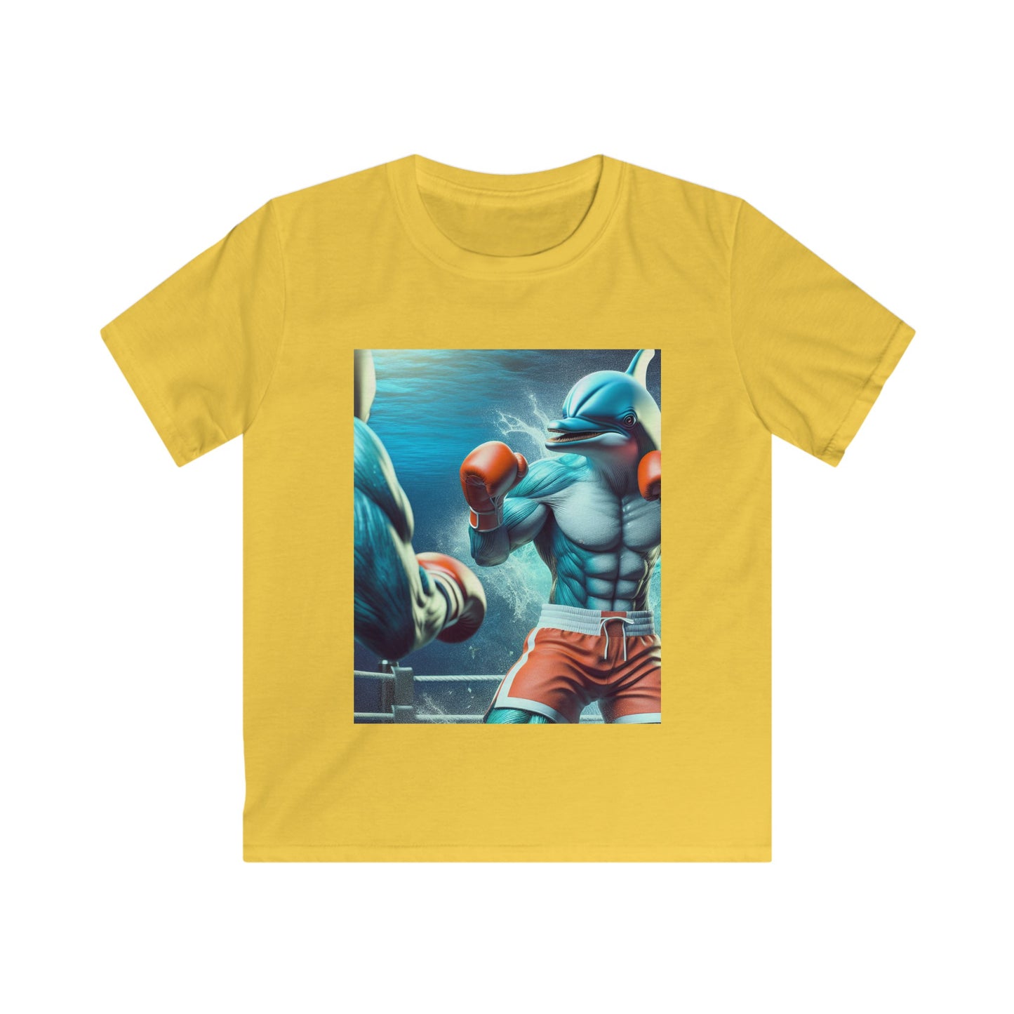 Kids Softstyle Tee (Boxing Dolphin)