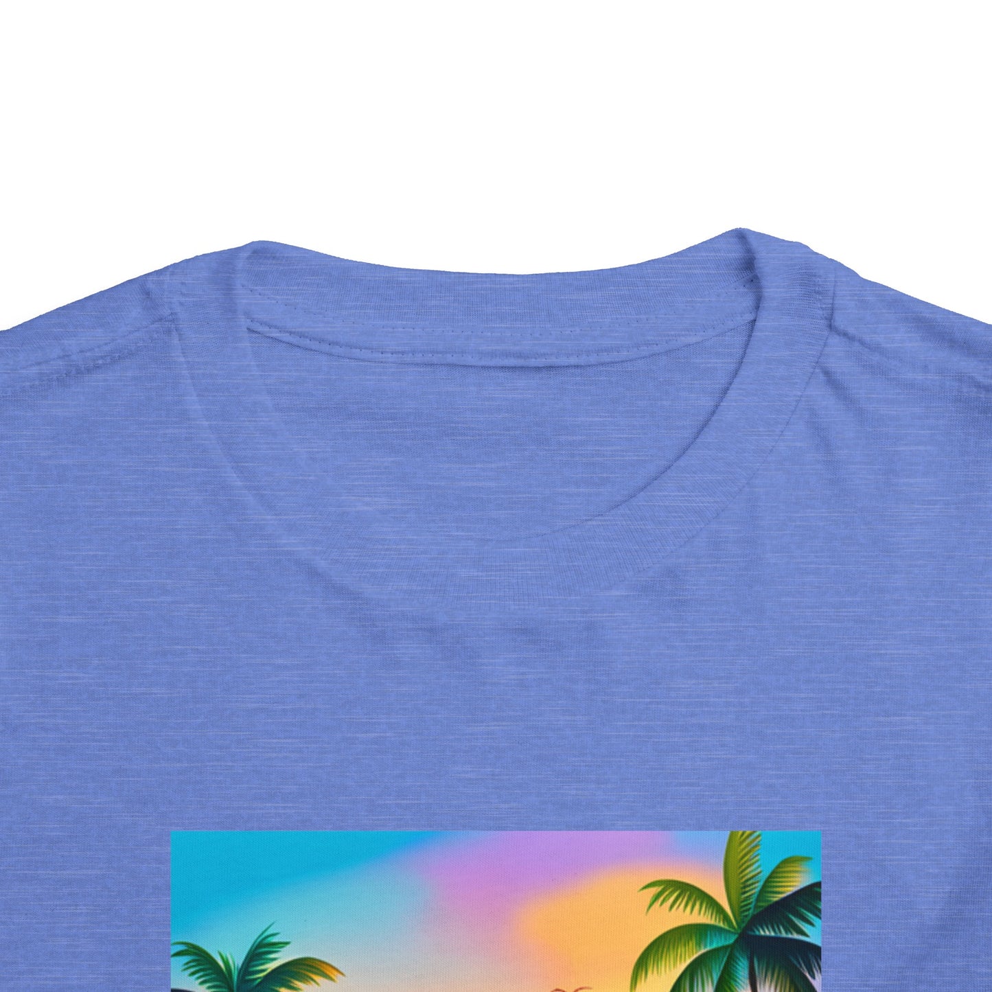 Toddler Short Sleeve Tee (Dolphin Palm Tree)
