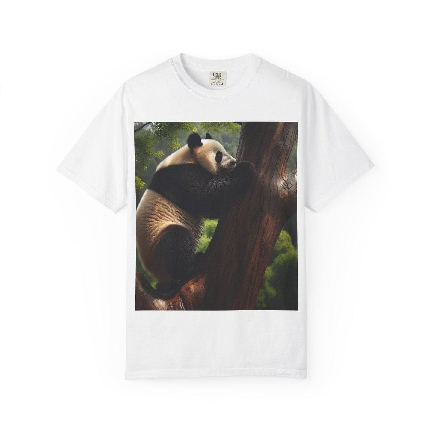 Unisex Panda Climbing T-Shirt - Nature Lover Gift