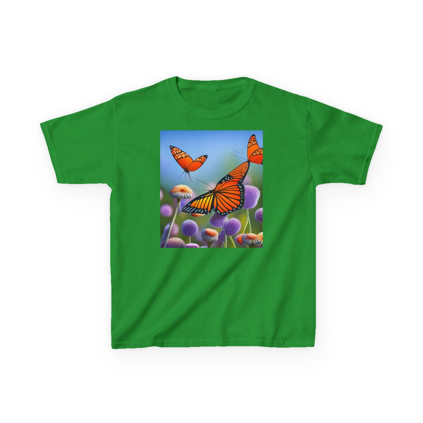Kids Heavy Cotton™ Tee (Monarch Butterfly)