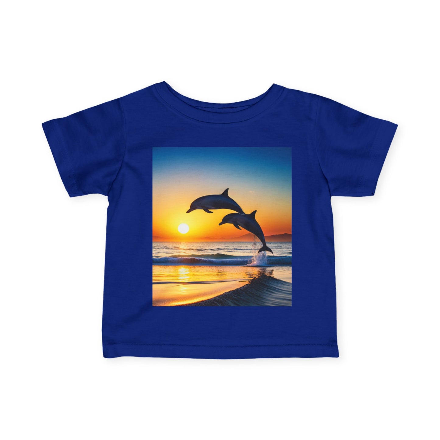 Infant Fine Jersey Tee (Dolphins)