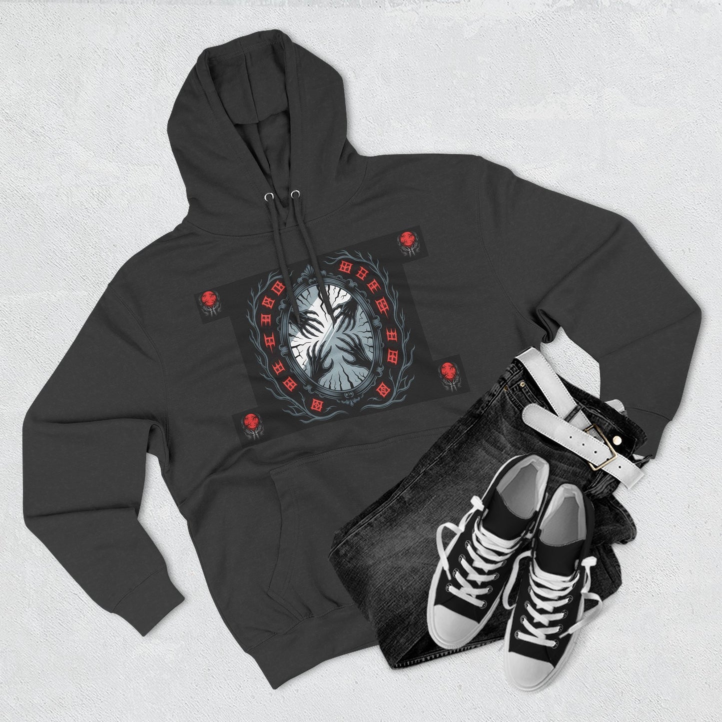 Bloodmoon Haunt — Horror Poem Hoodie
