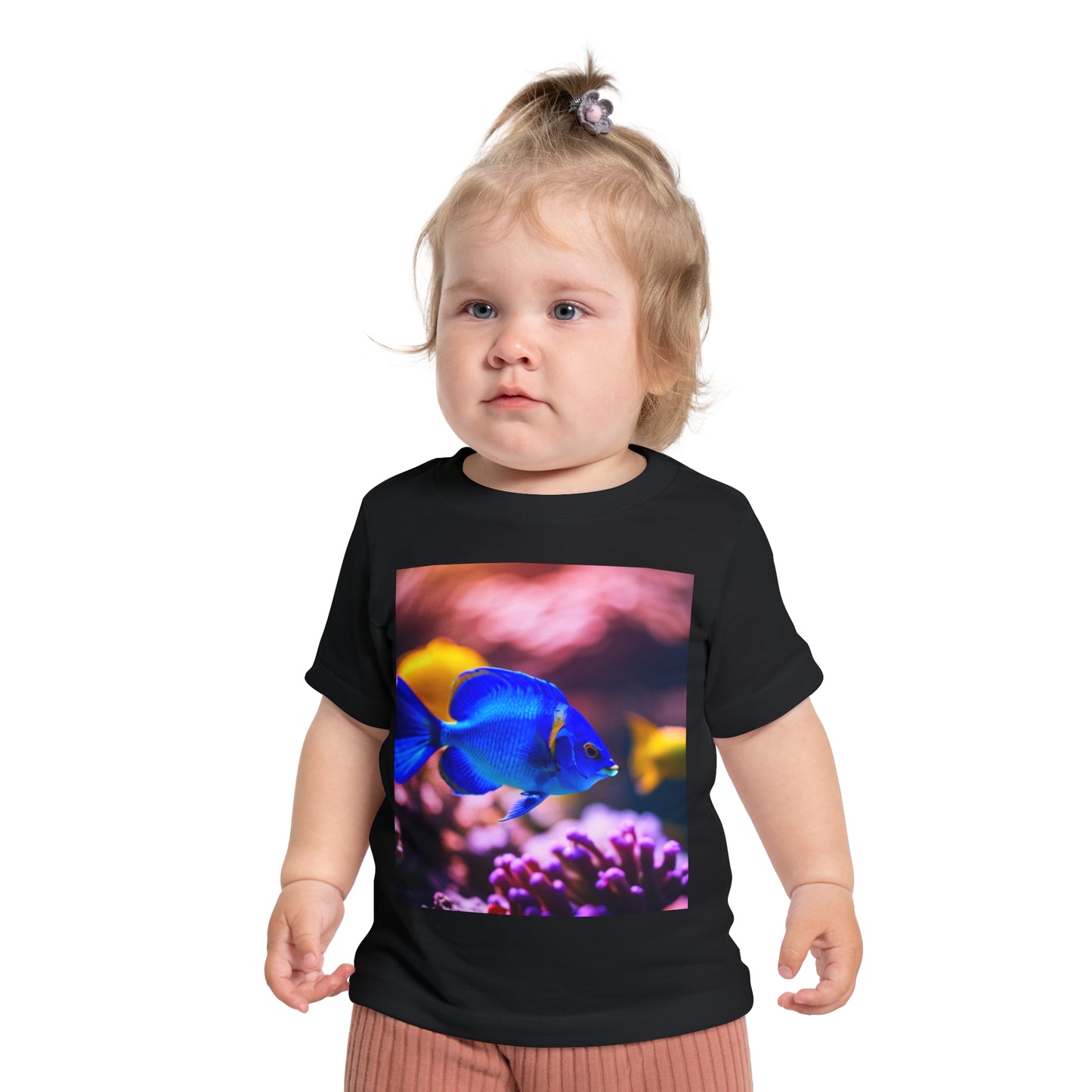 Baby Short Sleeve T-Shirt (Blue Fish)