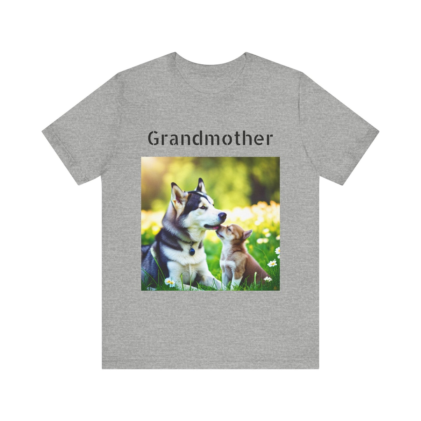 Unisex Jersey Short Sleeve Tee (Grandmother Dog/pup)