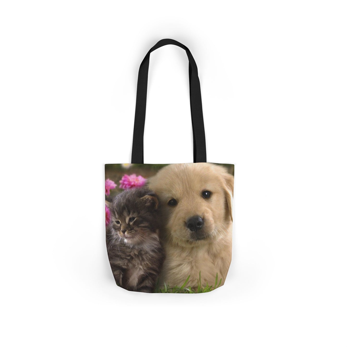 Canvas Tote Bag, 5-Color Straps (Dog/Cat)