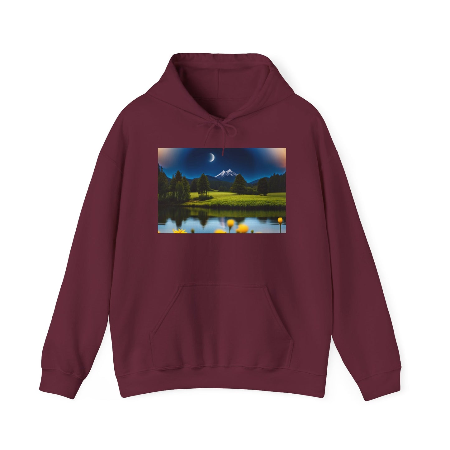 Unisex Heavy Blend™ Hooded Sweatshirt (Moon and Stars)