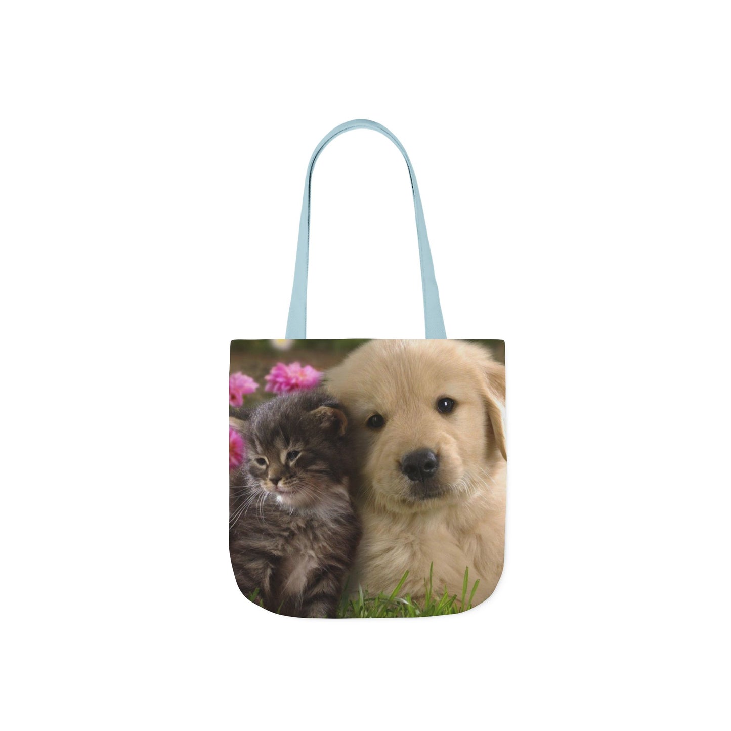 Canvas Tote Bag, 5-Color Straps (Dog/Cat)