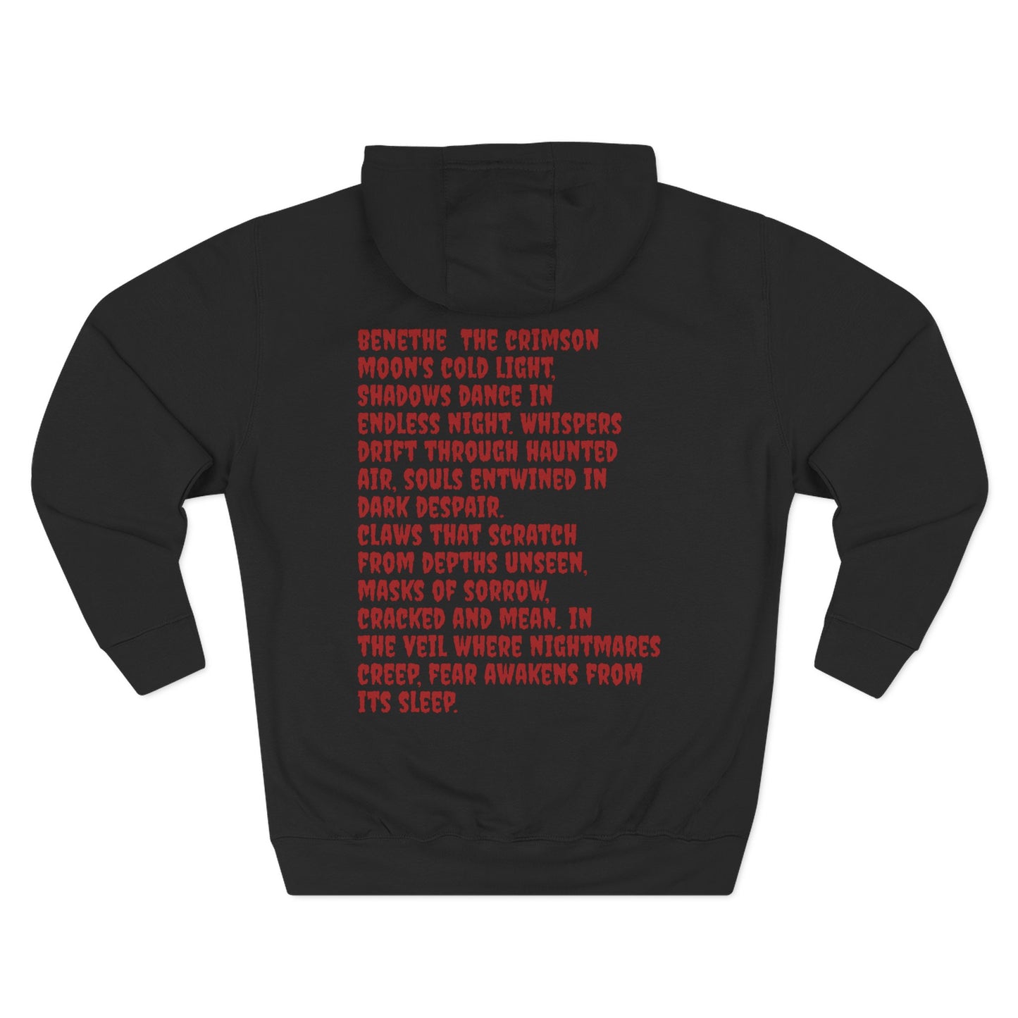 Bloodmoon Haunt — Horror Poem Hoodie