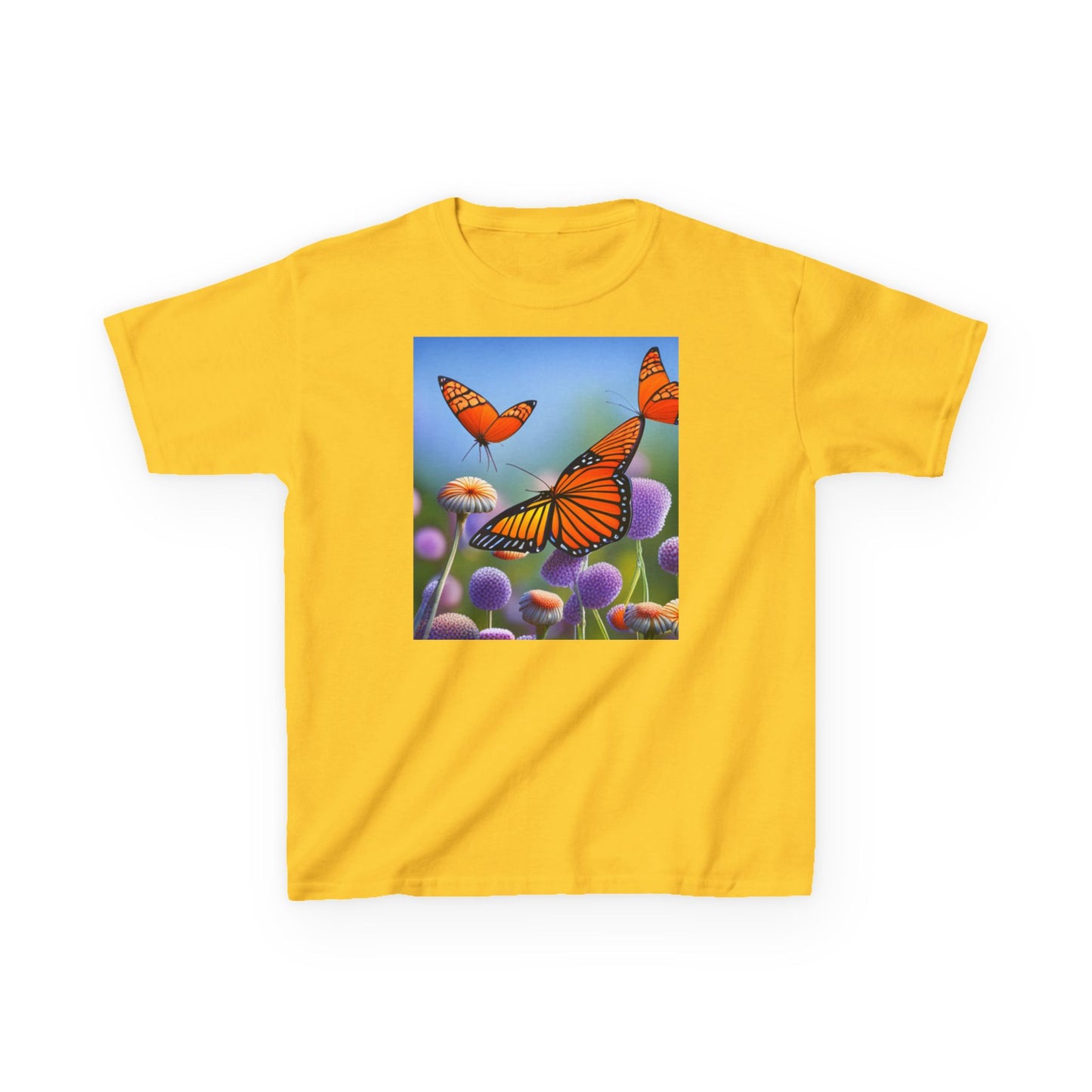Kids Heavy Cotton™ Tee (Monarch Butterfly)