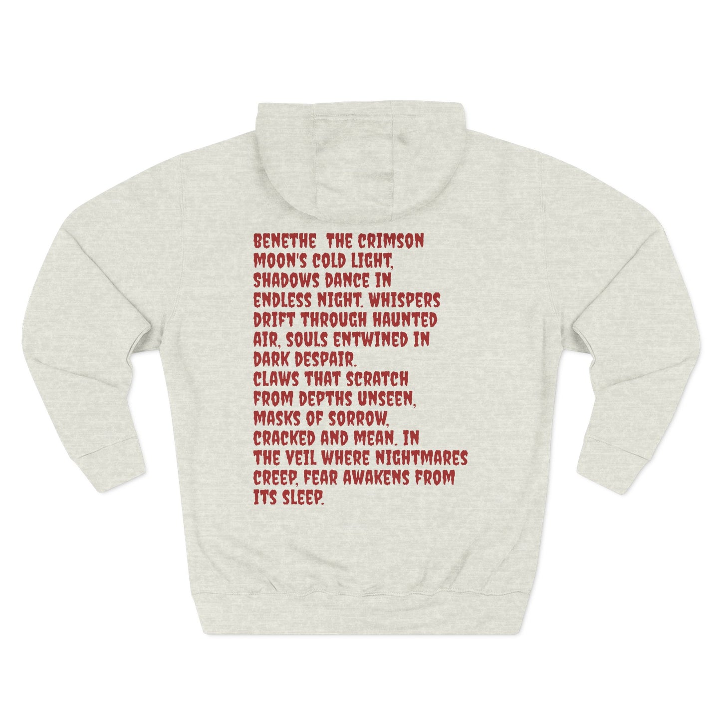 Bloodmoon Haunt — Horror Poem Hoodie