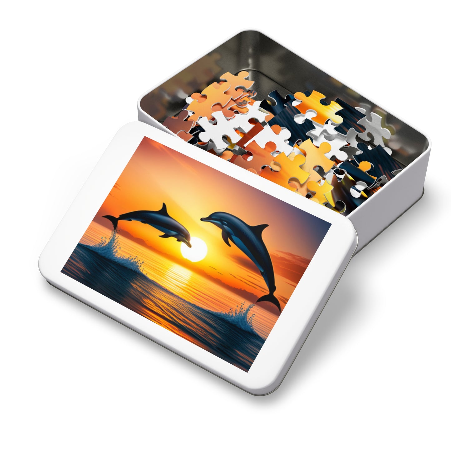 Jigsaw Puzzle (30, 110, 252, 500,1000-Piece) (Dolphins)