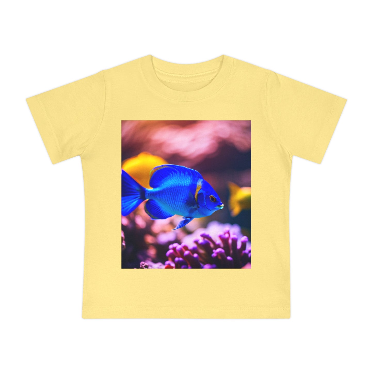 Baby Short Sleeve T-Shirt (Blue Fish)