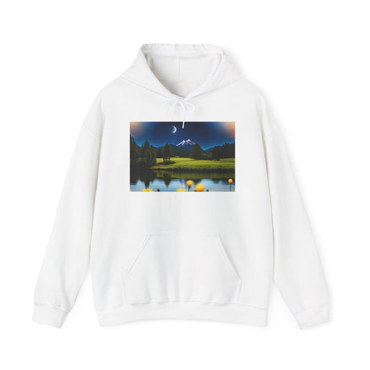 Unisex Heavy Blend™ Hooded Sweatshirt (Moon and Stars)