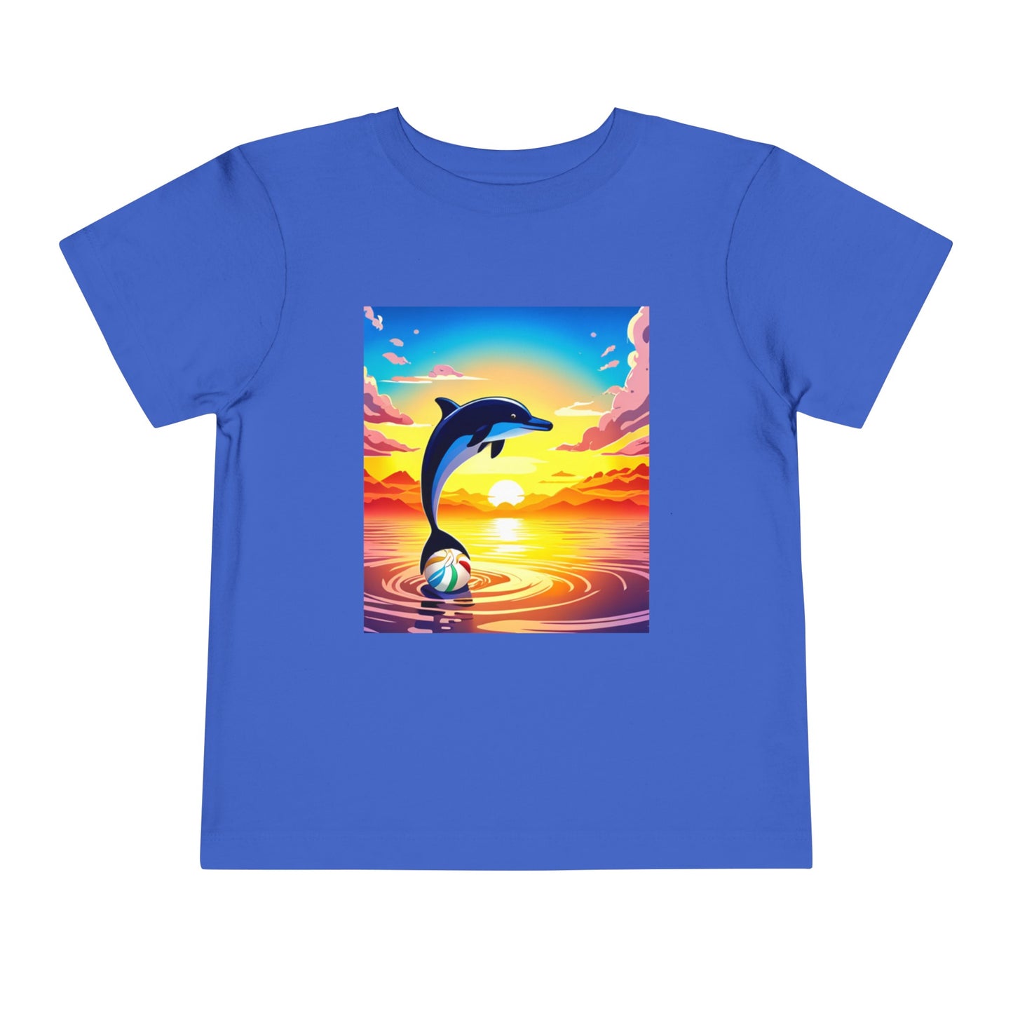 Toddler Short Sleeve Tee (Dolphin Beach Ball)