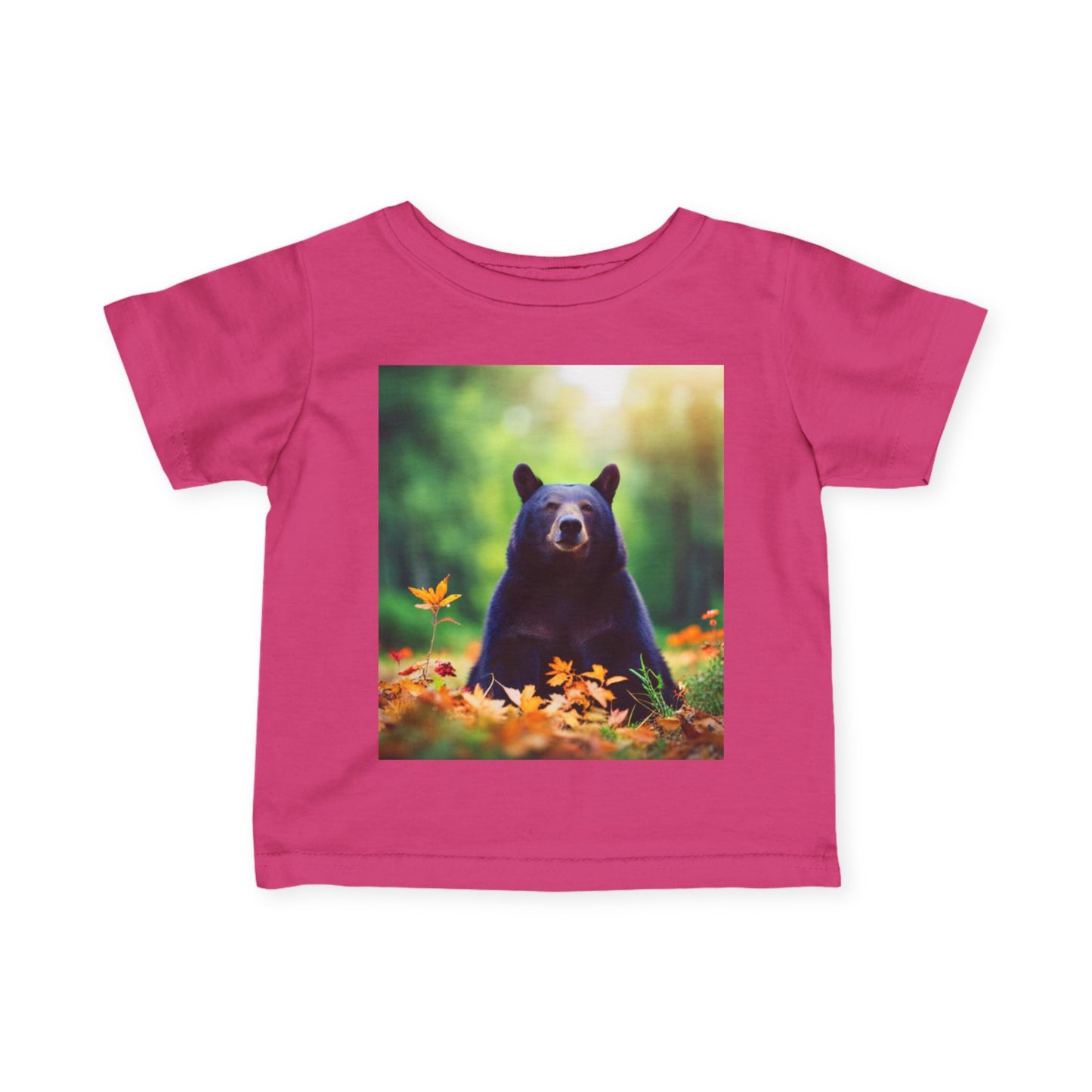Infant Fine Jersey Tee (Black Bear)