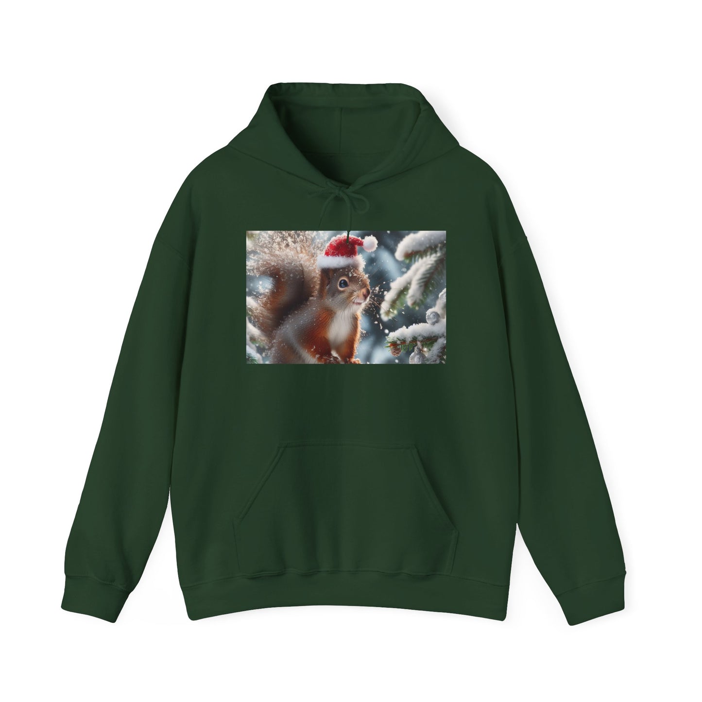 Unisex Heavy Blend™ Hooded Sweatshirt (Santa Squirrel)