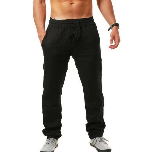 Men's Cotton Linen Pants/Trousers Fitness Streetwear S-3XL
